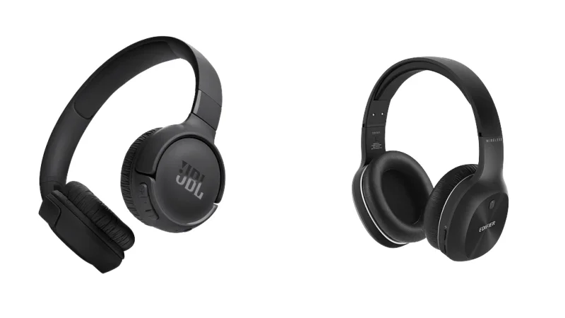 JBL Tune 520BT vs. Edifier W800BT Plus: A Batalha dos Headphones com Bateria Inesgotável